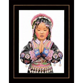 Дівчина з тайського гірського племені Набір для вишивання