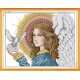 Ангел мира Набор для вышивания крестом с печатной схемой на ткани Joy Sunday R446