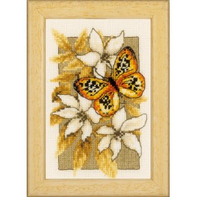 Метелик в квітах Набір для вишивання хрестиком Vervaco PN-0144949