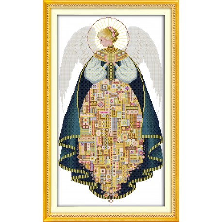 Ангел Набор для вышивания крестом с печатной схемой на ткани Joy Sunday R926