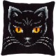 Чорний кіт Набір для вишивання хрестиком (подушка) Vervaco