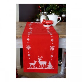Рождественские олени (дорожка на стол) Набор для вышивания