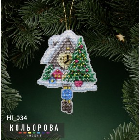 Время чудес Набор для вышивки новогодней игрушки ТМ КОЛЬОРОВА НІ_034