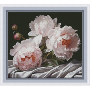 «Розовая роскошь» Электронная схема для вышивания крестиком КВ-0051ИХ
