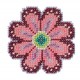 Розовый цветок Набор для вышивания крестом Mill Hill MH212211