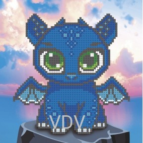Дракоша Схема для вышивания бисером VDV Т-1383 фото