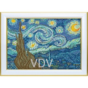 Звездная ночь Схема для вышивания бисером VDV Т-1385 фото