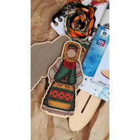 Набор для вышивания крестиком на деревянной основе Уютные крестики Хозяйка М003зх