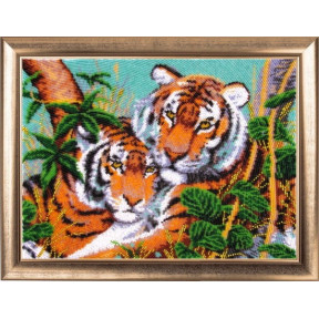Набор для вышивания бисером Butterfly 607 Тигры в джунглях