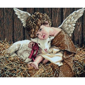 Ангел с ягненком Набор для вышивания крестом Classic Design 4566