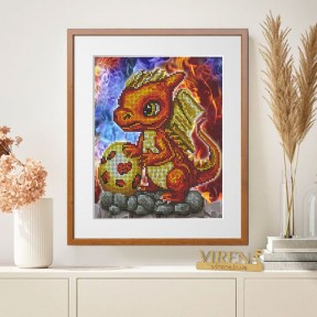 Огненный дракон Схема для вышивания бисером Virena А4Н_582 фото