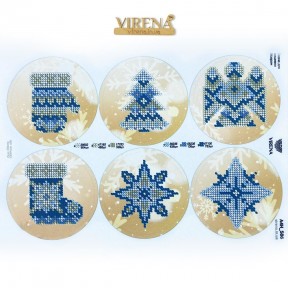 Игрушки на ёлку Схема для вышивания бисером Virena А4Н_586 фото