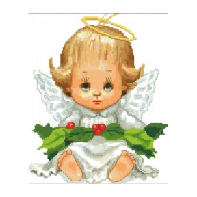 Ангелочек Канва з нанесеним малюнком для вишивки хрестом Світ