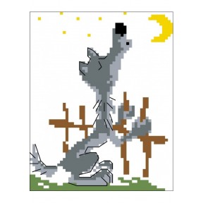 Волк Набор для вышивания крестом Світ можливостей 10.001СМД фото