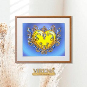 Сердечко Схема для вышивания бисером Virena А5Н_348