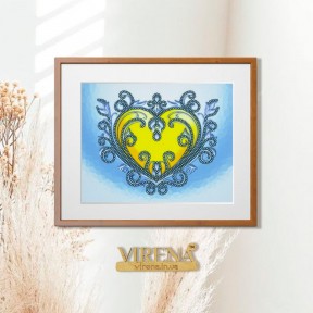 Сердечко Схема для вышивания бисером Virena А5Н_349 фото