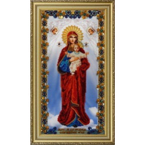 Набор для вышивания Картины Бисером Р-177 Икона Божией Матери