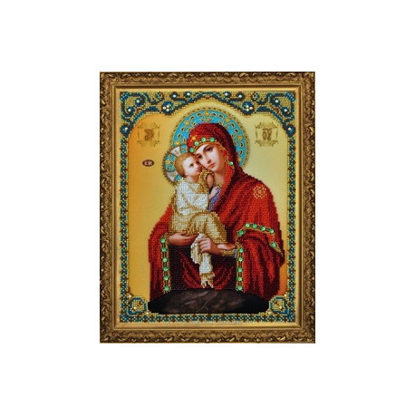 Набор для вышивания Картины Бисером Р-187 Икона Божией Матери