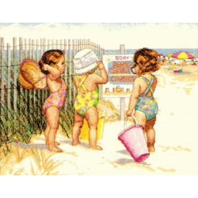 Набір для вишивання Dimensions 35216 Beach Babies фото