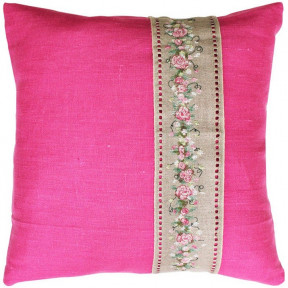 Набор для вышивки подушки Luca-S PB106 Розовая лента фото