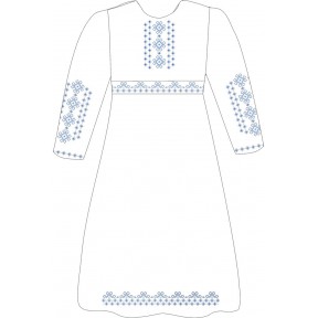 ВПДП-11. Заготовка для вишивки бісером Дитяче плаття домоткане