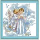 Шепот ангелов Набор для вышивания крестом с печатной схемой на ткани Joy Sunday R504