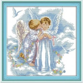 Шепіт ангелів Набір для вишивання хрестиком з друкованою схемою на тканині Joy Sunday R504
