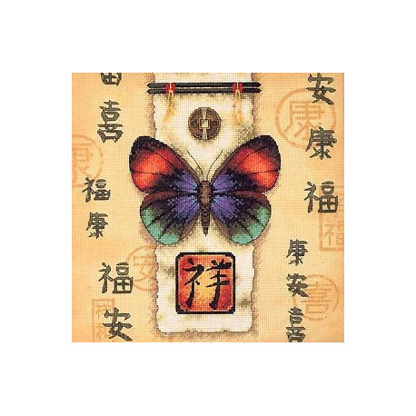 Набір для вишивання Dimensions 35034 Oriental Butterfly фото