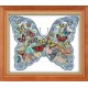 Бабочки Набор для вышивания крестом с печатной схемой на ткани Joy Sunday D175