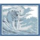 Полярный медведь Набор для вышивания крестом с печатной схемой на ткани Joy Sunday D403