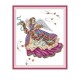 Пурпуровий Ангел Набір для вишивання хрестиком з друкованою схемою на тканині Joy Sunday RA273