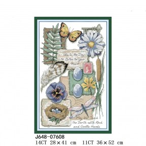 Природа Набор для вышивания крестом с печатной схемой на ткани Joy Sunday J648