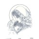 Схема картины Мария с ребенком серая для вышивки бисером на ткани ТО003пн4560