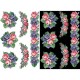 Канва с нанесенным рисунком для вышивки бисером и нитками на водорастворимом клеевом флизелине ФЛ024фн2030