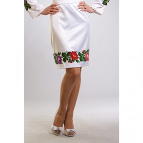 Заготовка женской юбки для вышивки бисером Барвиста Вышиванка Романтические розы СЖ027кБнннн