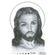 Схема картины Иисус серый для вышивки бисером на ткани ТО026пн3545