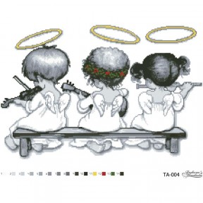 Набір для вишивки бісером Барвиста Вишиванка Небесні музиканти 54х38 ТА004ан5438k