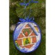 Схема Пошита новорічна іграшка За вікном (серія: Напередодні свята) для вишивки бісером і нитками на тканині ТР201аБ1416