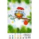 Схема картины Сюрприз от совы (Серия: Новогодние совы) для вышивки бисером на ткани ТД005пн1521