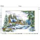 Схема картины Пейзаж Зима для вышивки бисером на ткани ТП011пн5237