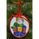Набір для вишивки нитками Барвиста Вишиванка Пошита новорічна іграшка Баритон (серія: Сніговики-Колядники) 14х16 ТР221аБ1416i
