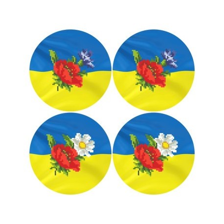 Набор для вышивания нитками Барвиста Вышиванка С Украиной в сердце 31х31 ТР659ан3131i