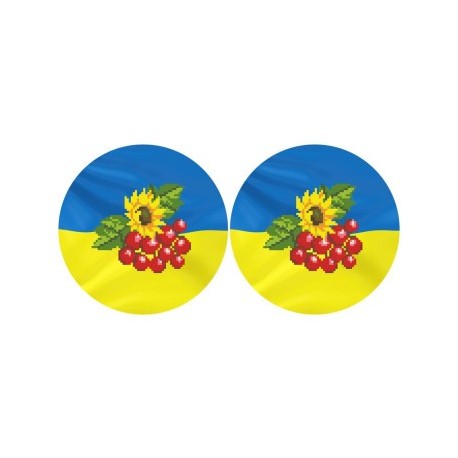 Набір для вишивки нитками Барвиста Вишиванка З Україною в серці 37х18 ТР676ан3718i