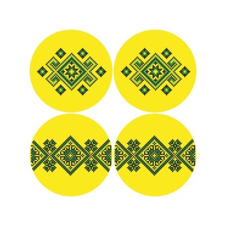 Набір для вишивки нитками Барвиста Вишиванка Українські візерунки 31х31 ТР693пн3131i