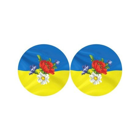 Набір для вишивки нитками Барвиста Вишиванка З Україною в серці 37х18 ТР678ан3718i