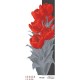 Схема картины Красно-серые тюльпаны для вышивки бисером на атласе ТК028ан2358