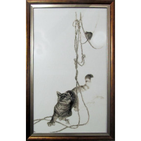 Набір для вишивання хрестиком Alisena 1033а Кішки-мишки фото