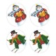 Набір для вишивки нитками Барвиста Вишиванка Серія: Сніговики-Колядники 29х33 ТР606ан2933i