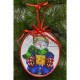 Схема Пошита новорічна іграшка Баритон (серія: Сніговики-Колядники) для вишивки бісером і нитками на тканині ТР221аБ1416