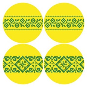 Набор для вышивания нитками Барвиста Вышиванка Украинские узоры 31х31 ТР696ан3131i